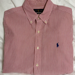 폴로 랄프로렌 시어서커 스트라이프셔츠 레드