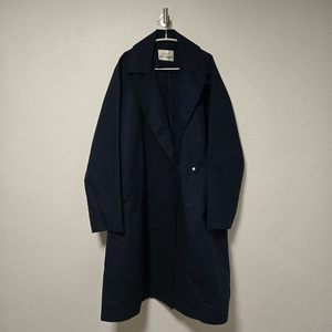 르17셉템버 네이비 오버핏 코트 / 여자 코트/ 여성 코트 이미지