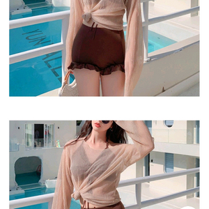 스타일아유 홀터넥 시스루 비키니 수영복