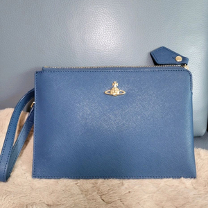 비비안웨스트우드 사피아노 클러치 블루