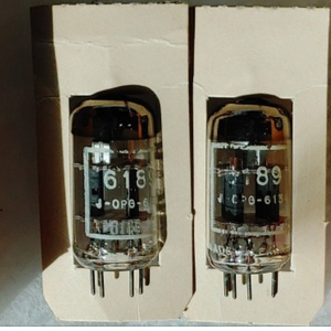 Philips 필립스 6189( ECC82고신뢰관) O-Foil. NOS. NIB 메치페어 판매