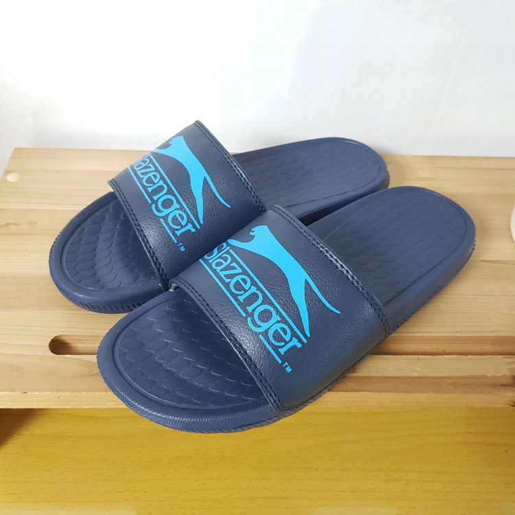 슬레진저 푹신한 스트랩 슬리퍼 블루 230 235 240--2
