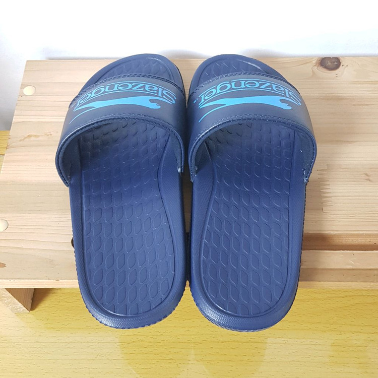 슬레진저 푹신한 스트랩 슬리퍼 블루 230 235 240--6