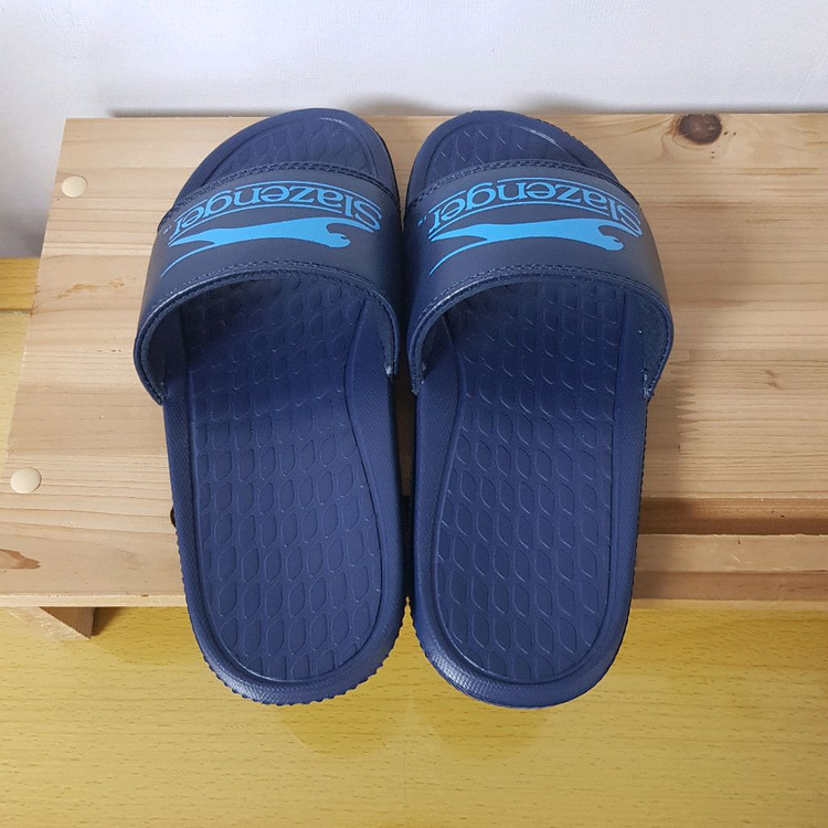 슬레진저 푹신한 스트랩 슬리퍼 블루 230 235 240--7