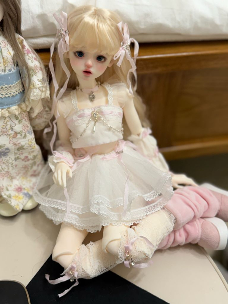 구체관절인형 msd 가발+의상 +신발set--1