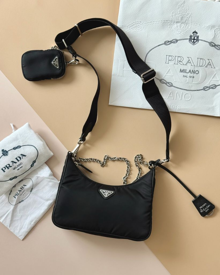 프라다 리에디션 2005 리나일론 호보백--0