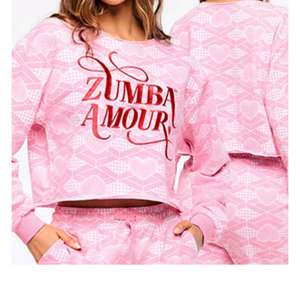 줌바 신상 크롭 스웨트셔츠 xs