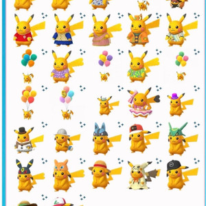 포켓몬고 코스튬피카츄 이로치 구해요 이미지