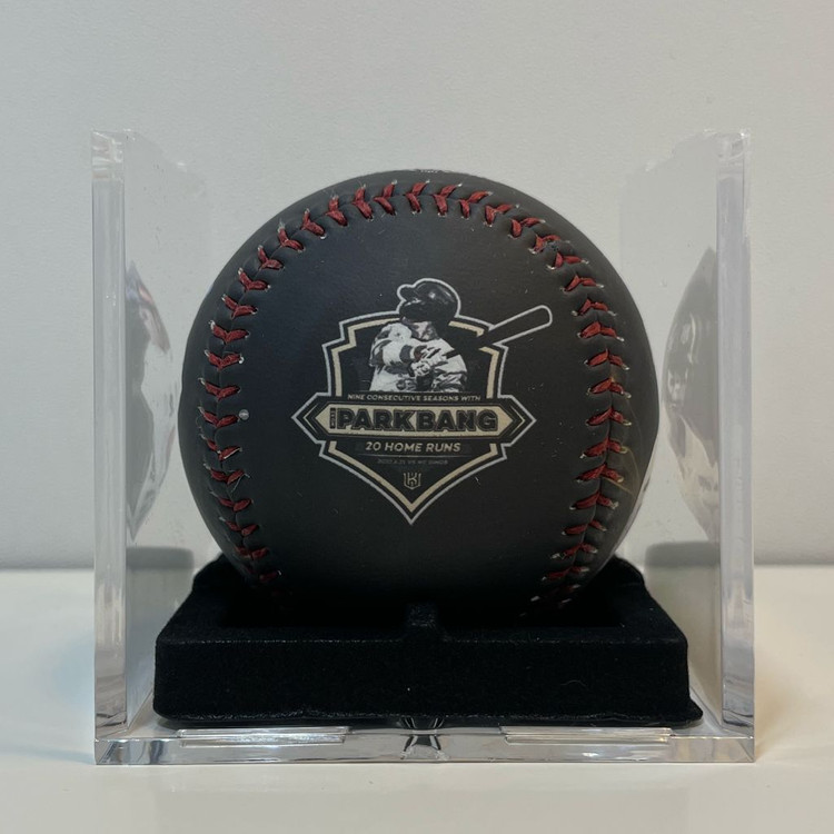 야구 박병호 10년연속 20홈런 기념 유니폼+기념구 이미지