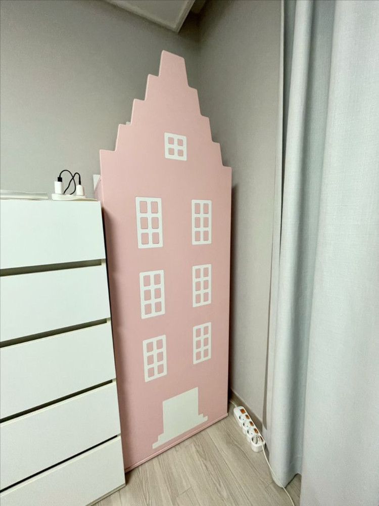 [아이엔지] 집모양 어린이 이솝 키즈 히우스 옷장/ 유아 아기옷장 베이비장--1