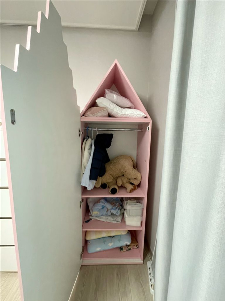 [아이엔지] 집모양 어린이 이솝 키즈 히우스 옷장/ 유아 아기옷장 베이비장--2