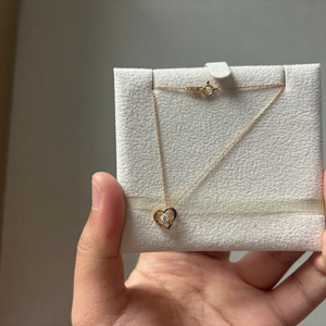 골든듀 마이엔젤 18k 로즈골드 다이아몬드 하트 목걸이