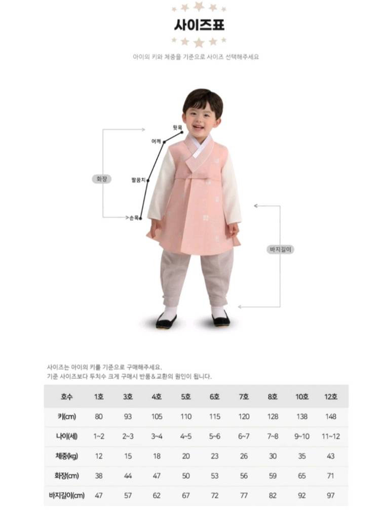 유아한복 6호 새상품 판매 합니다. 이미지