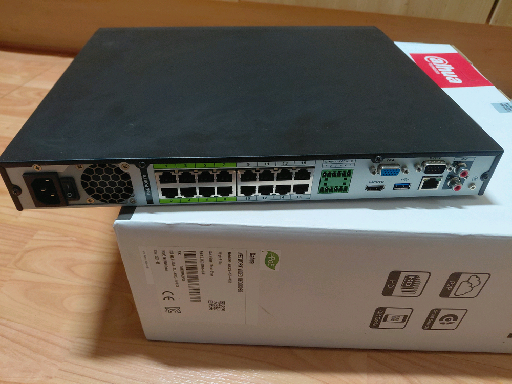 다후아 DAHUA 16채널 네트워크 IP 녹화기 16 PoE NVR CCTV 녹화기--1