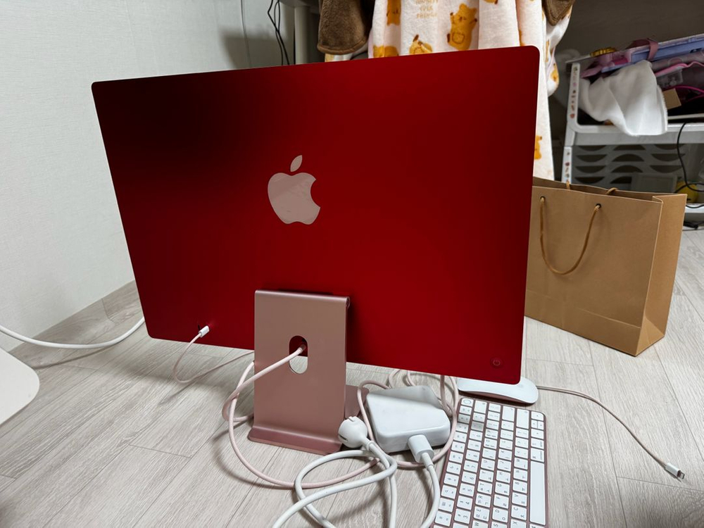 아이맥 24인치 핑크 이미지