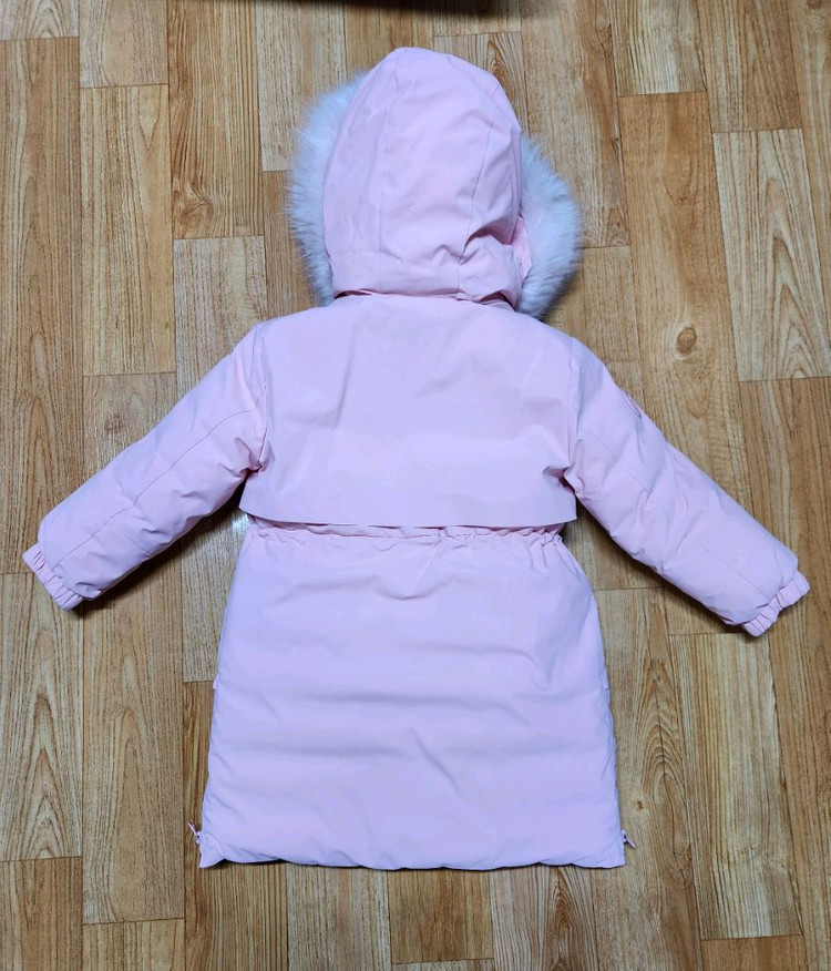 뉴발란스 핑크 롱패딩 120--1