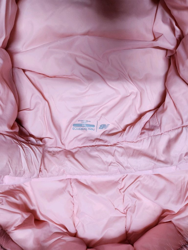 뉴발란스 핑크 롱패딩 120--2