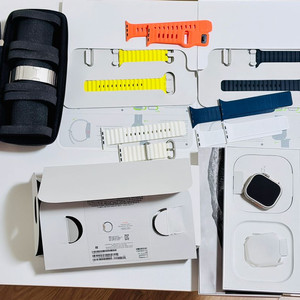 애플워치 울트라1 박스풀셋+정품 오션밴드2개+우르보이 링블+우르보이 밴드 4개+시계케이스