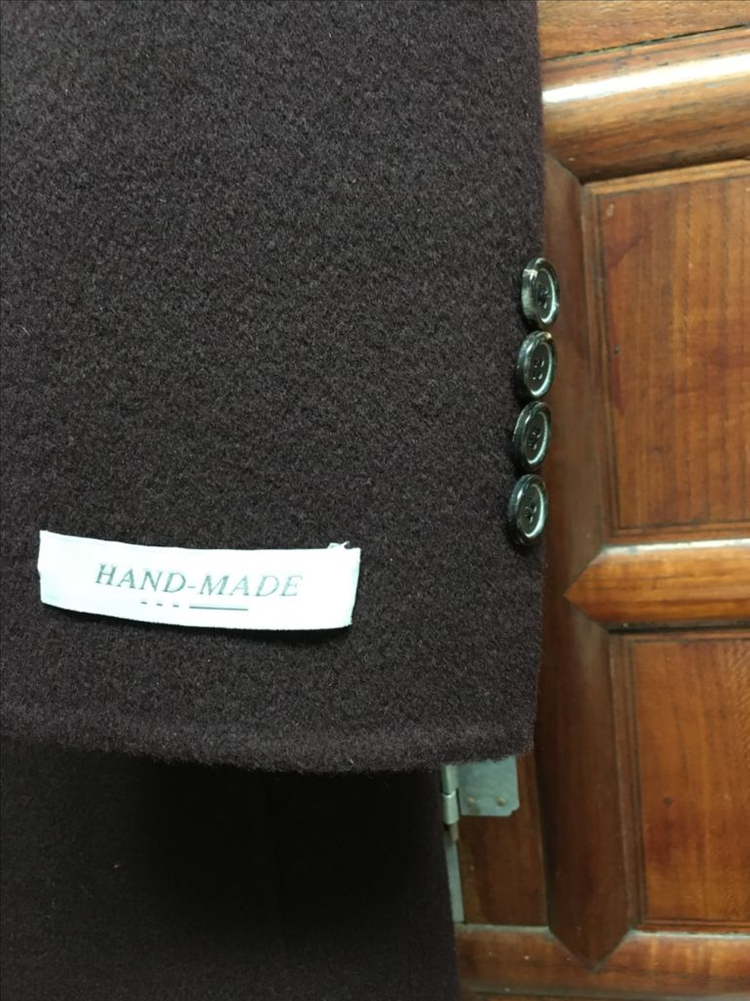 지이크 와인 핸드메이드 코트 100사이즈--3