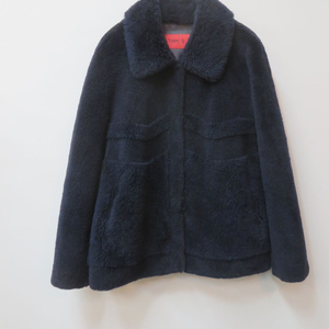 YUNNI.G 유니지 네이비 양모100% 무스탕 자켓