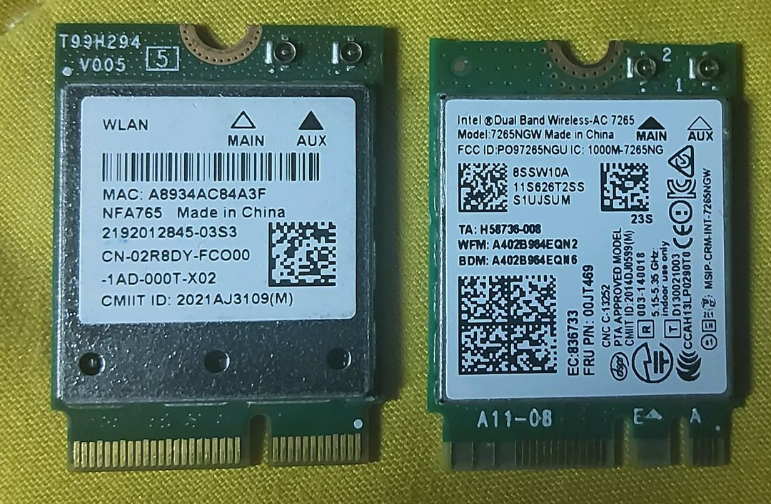 qcnfa765 퀄컴 6e 무선 랜카드 wifi 인텔 7265--1