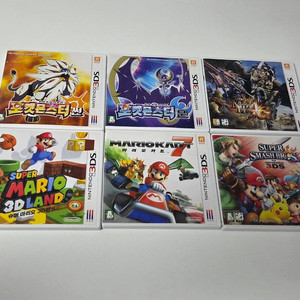 닌텐도 3DS 게임팩 6종 일괄 판매합니다