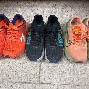 나이키 줌플라이5,호카 로켓X,월드런z 250사이즈 러닝화 3켤레 세트