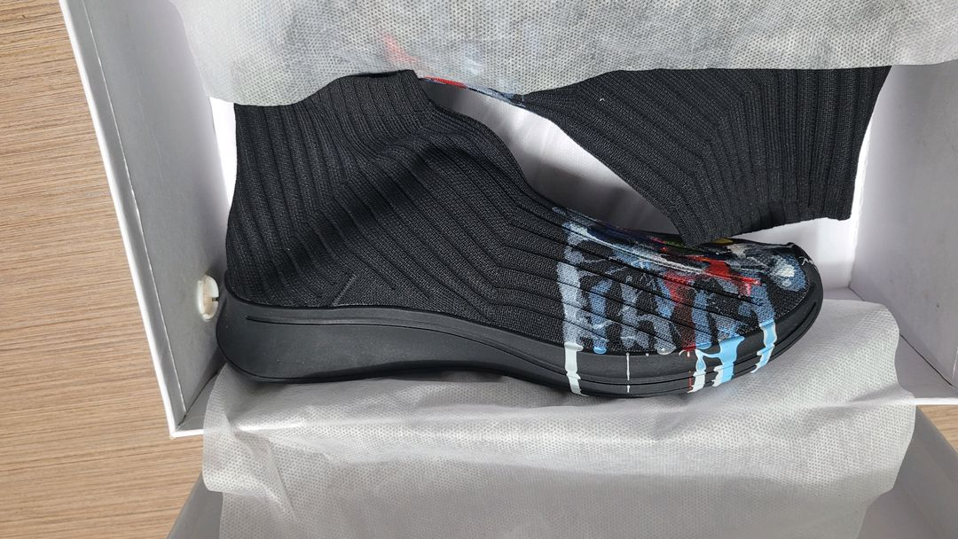 새상품)남성 니트소재 슬립온 부츠 하이탑 스니커즈 270~290--7