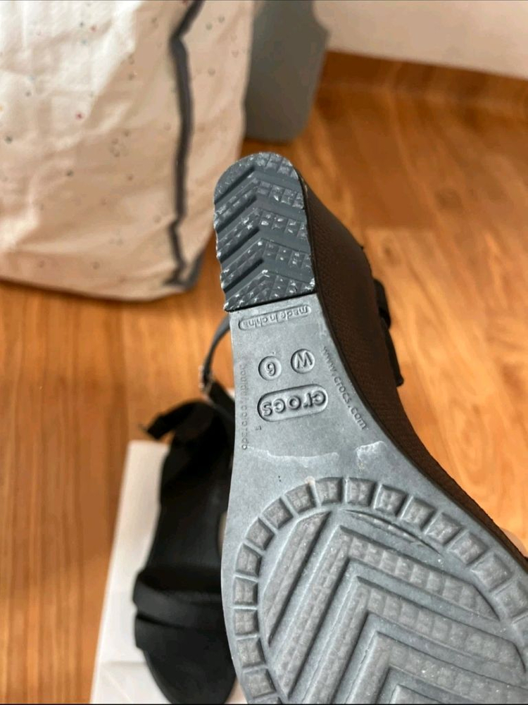 크록스 레이웨지 웨지힐 샌들w6 235 230--1