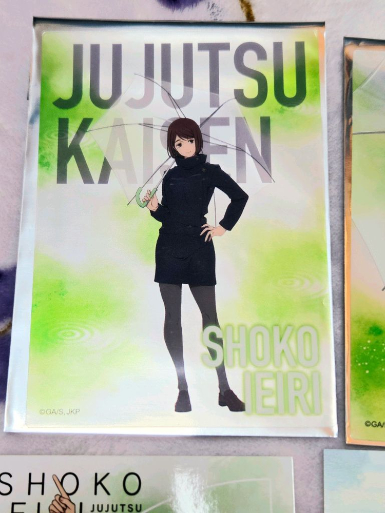 [일괄] 주술회전 회옥옥절 이에이리 쇼코 브로마이드 엽서 특전--1