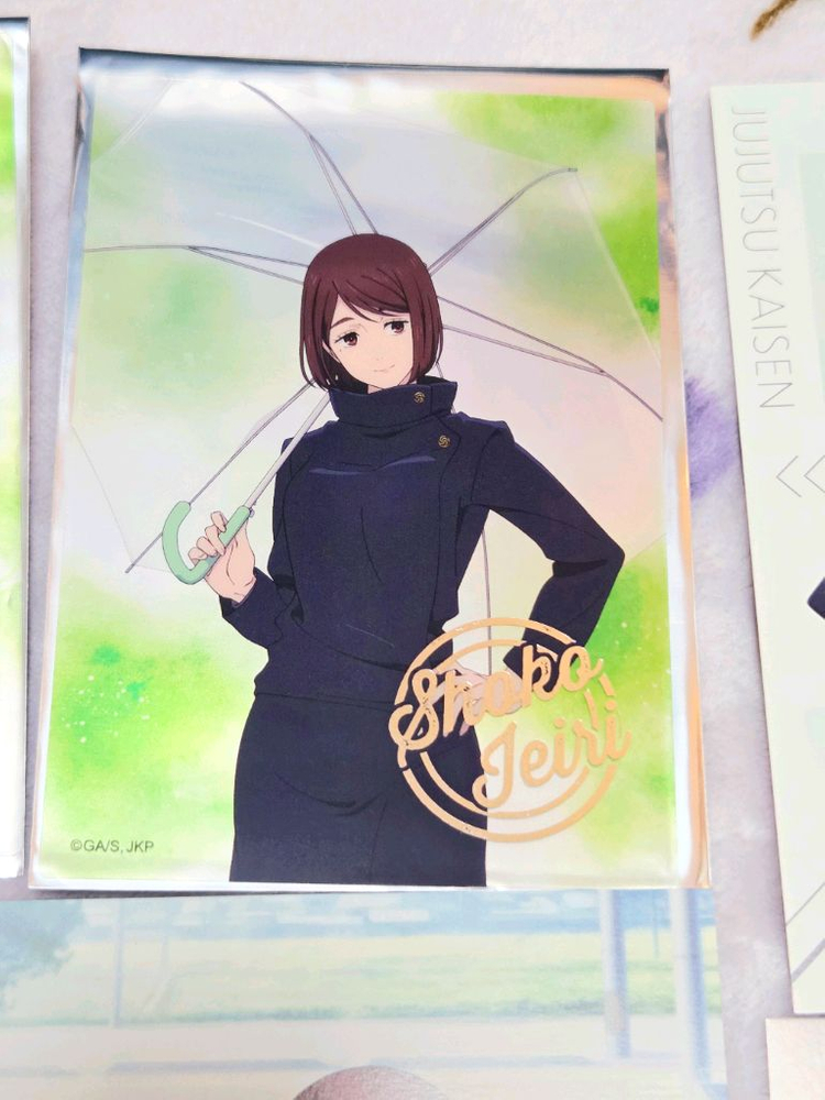 [일괄] 주술회전 회옥옥절 이에이리 쇼코 브로마이드 엽서 특전--4