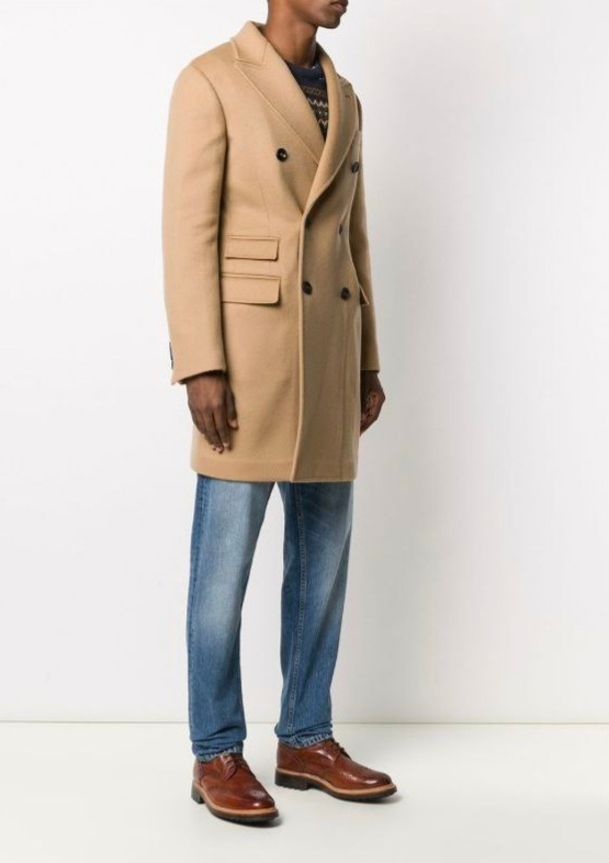 일레븐티 캐시미어 블렌딩 더블 코트 티켓포켓 21시즌--5