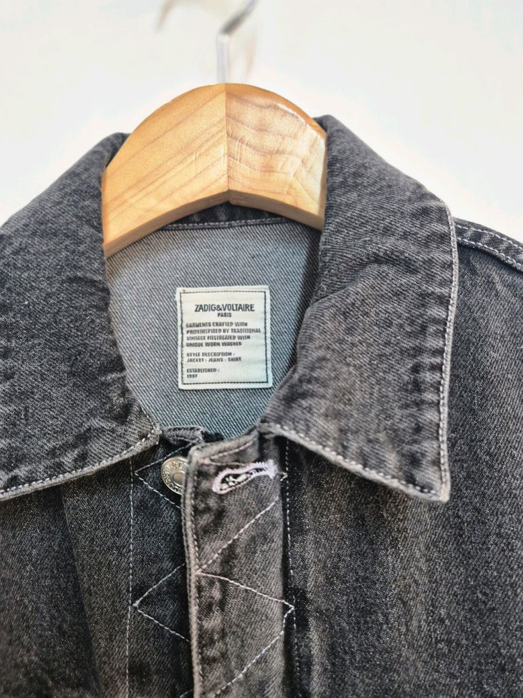 쟈딕앤볼테르 그라데이션 데님 청자켓 S--1