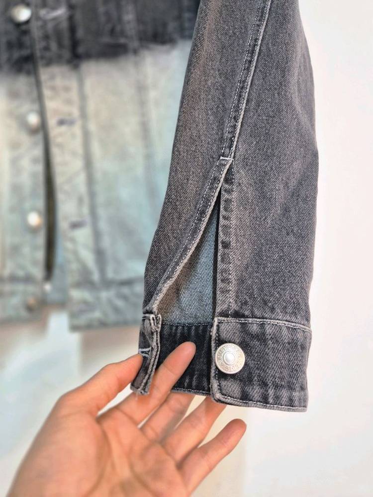 쟈딕앤볼테르 그라데이션 데님 청자켓 S--3