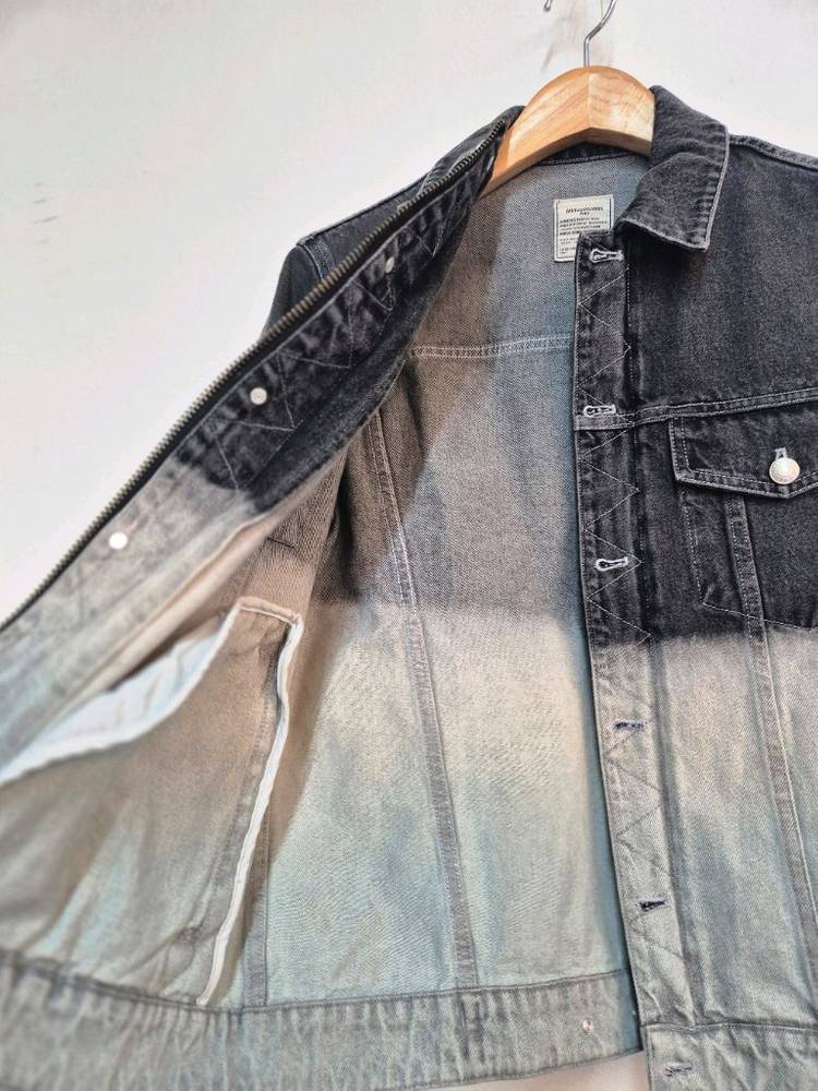 쟈딕앤볼테르 그라데이션 데님 청자켓 S--5