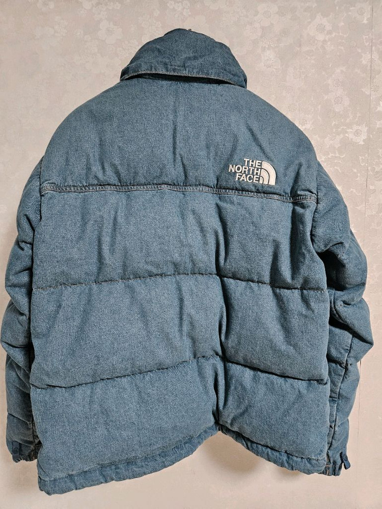 [M, 95] 노스페이스 블루릿지 데님 눕시 패딩--3