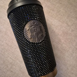 스타벅스 SS 25주년 라인스톤 블랙 텀블러 473ml 팔아요