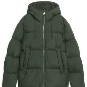[S, 95] 아르켓 푸퍼 다운 패딩 카키