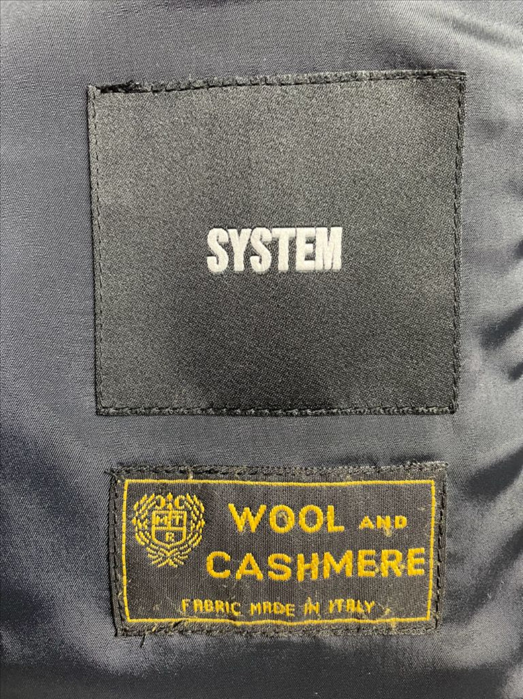 시스템옴므 MTR원단 다크네이비 오버핏 코트 95사이즈--4