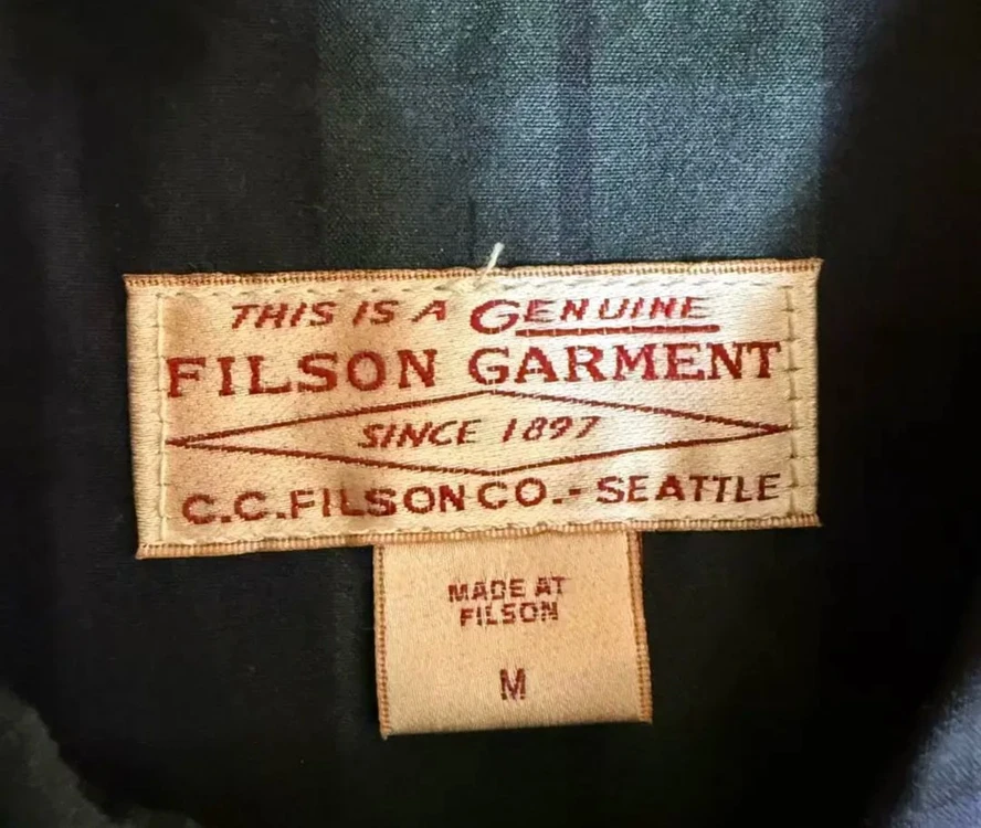FILSON 블랙워치 왁스 자켓 Made in USA 105 C.C. Filson 이미지
