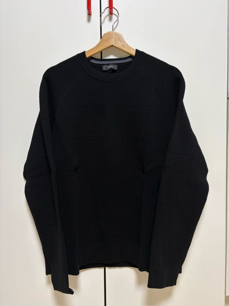 (M)띠어리 자고 니트 블랙 이미지