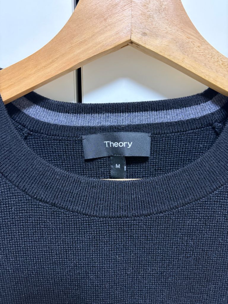 (M)띠어리 자고 니트 블랙 이미지