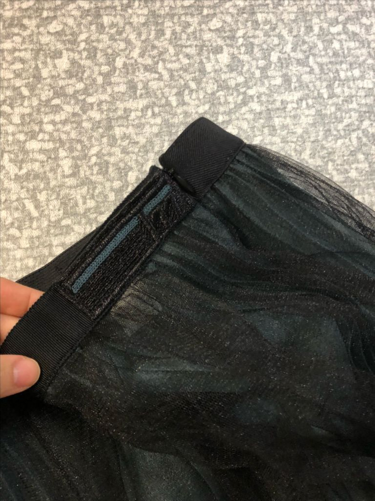 한섬 타임 TIME 망사 샤 플리츠 튤 주름 스커트 치마 시스루--3