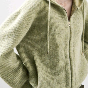 한섬 25fw신상 시스템 품절 알파카 집업 가디건 프리