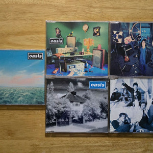 CD 음반 oasis 오아시스 싱글 영국반 초판 5장