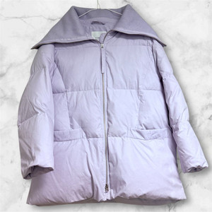 르꼬르망 연보라 오리털 덕다운 하이넥 점퍼 프리 사이즈(556677정도)