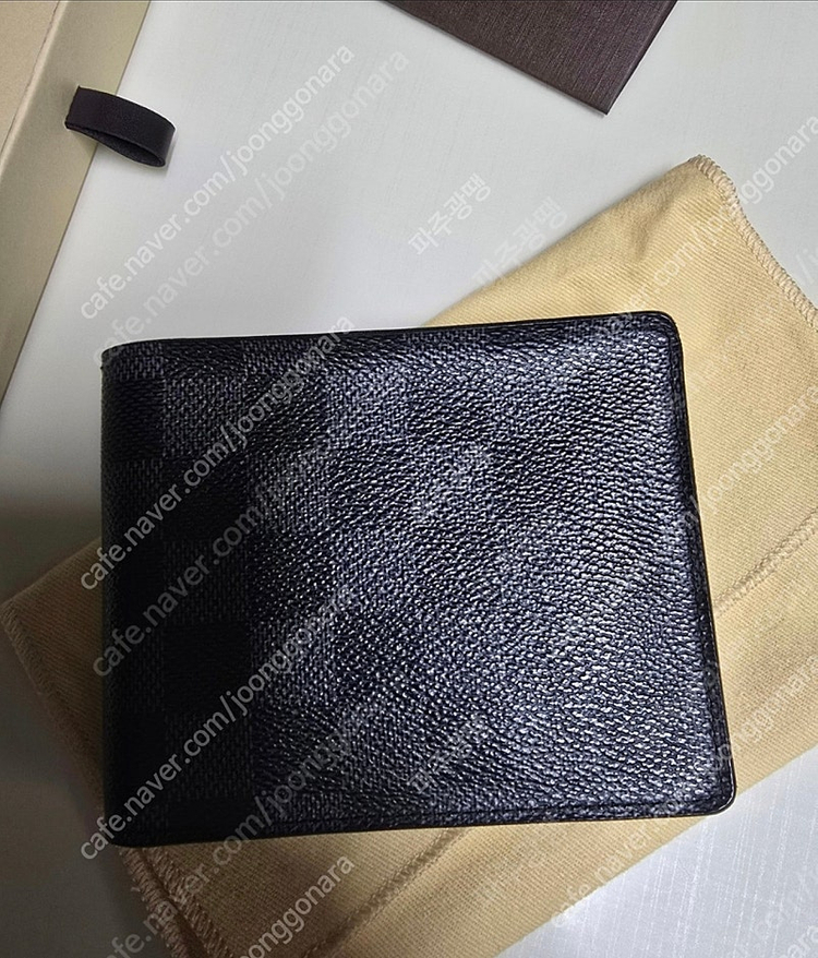 루이비통N63074 다미에 그라피트 캔버스 플로린 월릿 남성 반지갑 정품27만원 사은품 드립니다--1