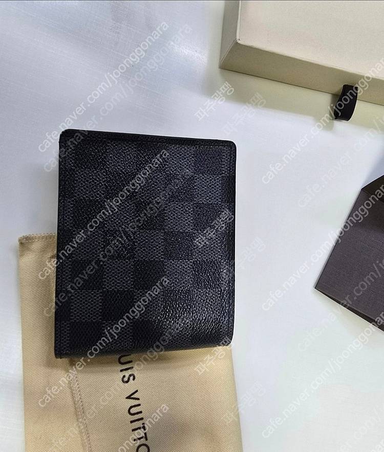 루이비통N63074 다미에 그라피트 캔버스 플로린 월릿 남성 반지갑 정품27만원 사은품 드립니다--4