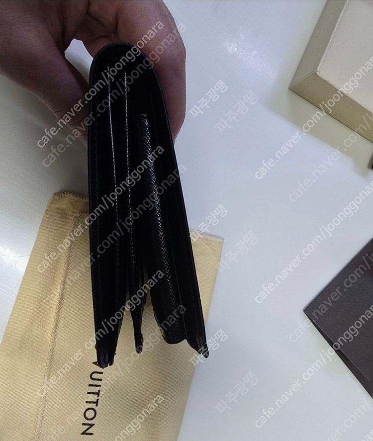 루이비통N63074 다미에 그라피트 캔버스 플로린 월릿 남성 반지갑 정품27만원 사은품 드립니다--6