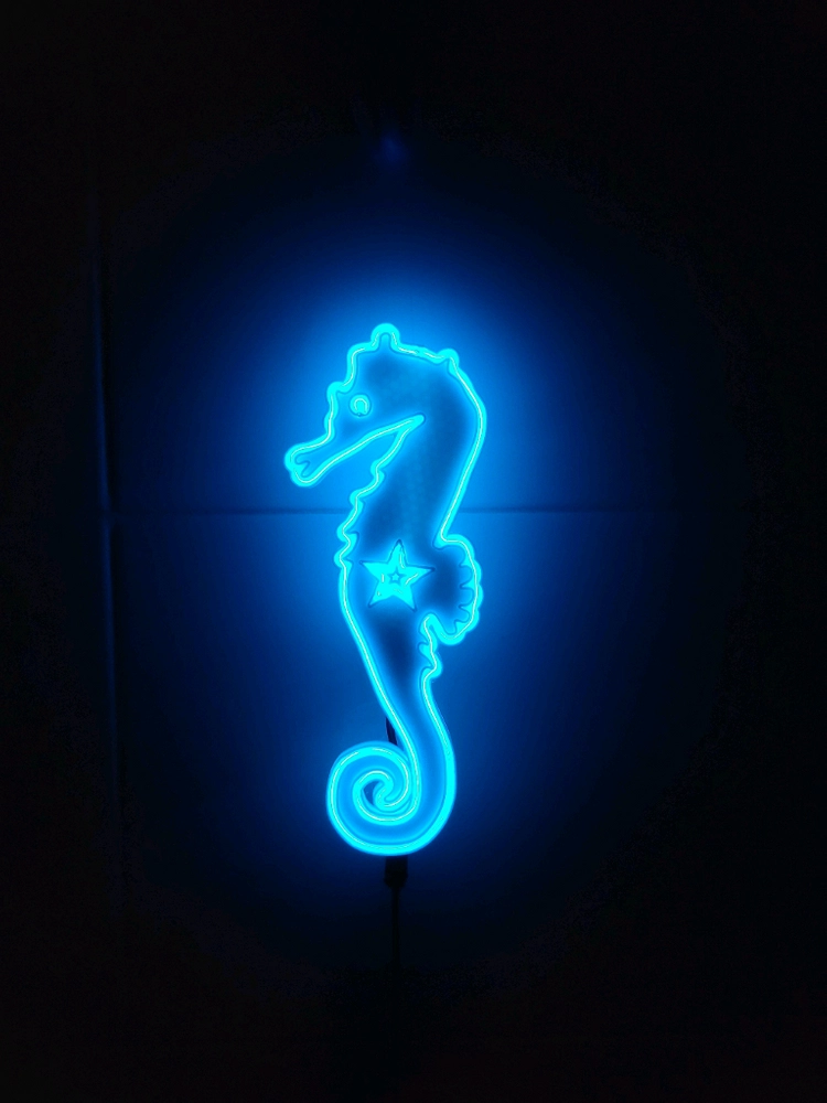 해마 네온사인 led 조명 램프 무드등 이미지